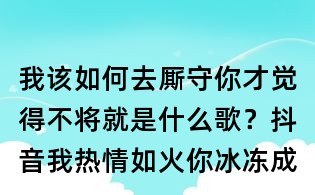 我該如何去廝守你才覺得不將就是什么歌？抖音我熱情如火,你冰凍成河歌詞
