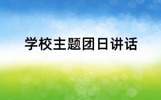 學校主題團日講話