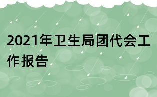 2021年衛生局團代會工作報告