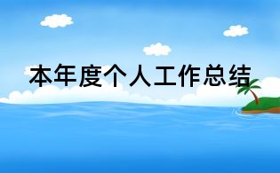 本年度個人工作總結(jié)