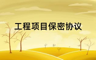 工程項(xiàng)目保密協(xié)議