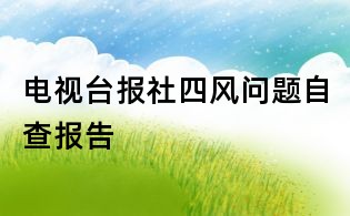 電視臺報社四風(fēng)問題自查報告