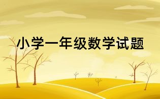 小學(xué)一年級(jí)數(shù)學(xué)試題