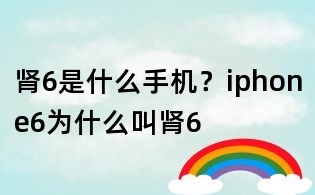 腎6是什么手機(jī)？iphone6為什么叫腎6