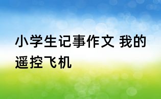 小學生記事作文 我的遙控飛機