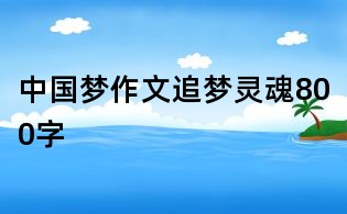 中國(guó)夢(mèng)作文：追夢(mèng)靈魂800字